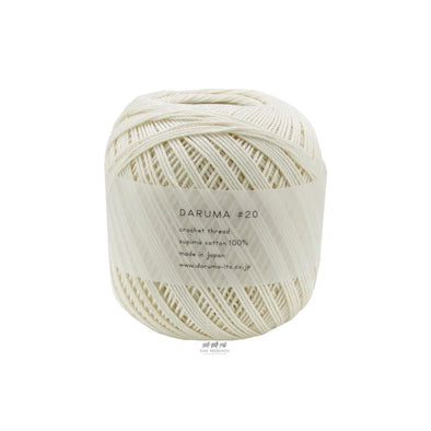 Daruma #20 Crochet Thread - Cream