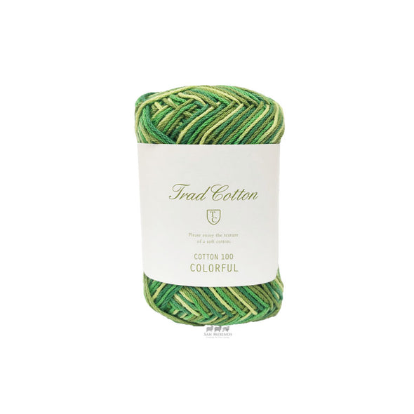Daruma Trad Cotton Colourful Summer Yarn - Green