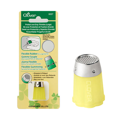 Japan Clover Protect and Grip Rubber Thimbles - Yellow