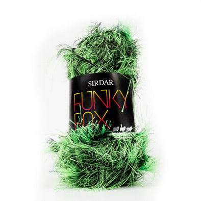 Fun Fur Yarn - Green