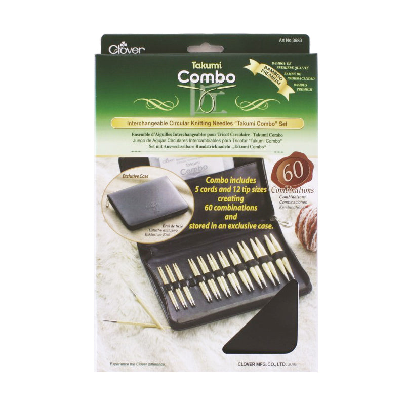 Clover Takumi Interchangeable Circular Knitting Needles Combo Set SAN