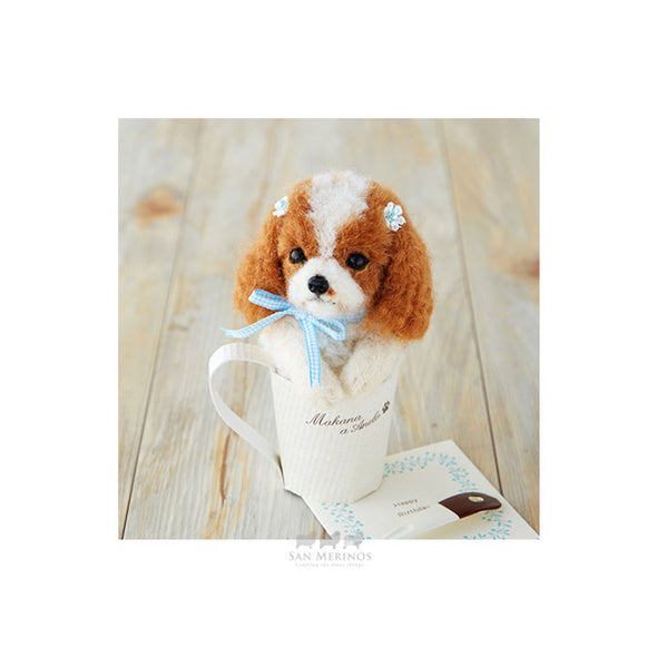 Cavalier in Cup DIY Felting Craft Kit Japan