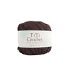 Egyptian cotton crochet yarn - dark brown