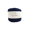 Egyptian cotton crochet yarn - navy