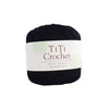Egyptian cotton crochet yarn - black