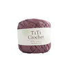Egyptian cotton crochet yarn - purple