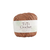 Egyptian cotton crochet yarn - brown