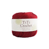 Egyptian cotton crochet yarn - red