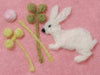 DIY felting craft clover rabbit